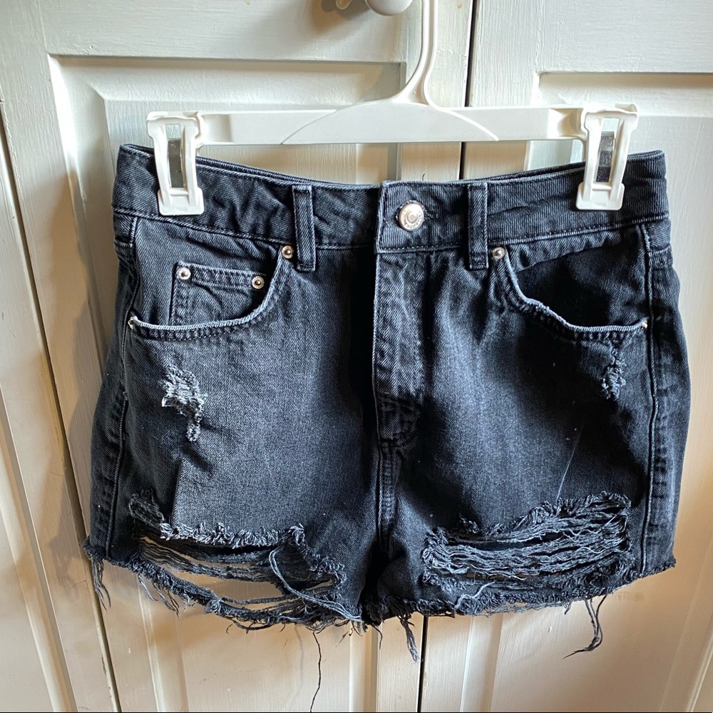 Topshop Distressed Cut Off Shorts